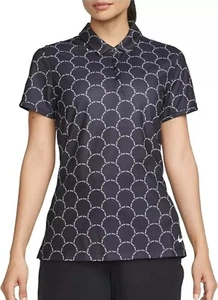 Neu mit Etikett Nike Damen Dri-FIT Victory kurzärmliges bedrucktes Golf-Polo XS - Bild 1 von 3