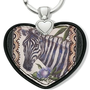 Neu mit Etikett Brighton AFRICA STORIES ZEBRA Schlüsselanhänger Ring Leder Herz unverbindliche Preisempfehlung des Herstellers 45 $ - Bild 1 von 3