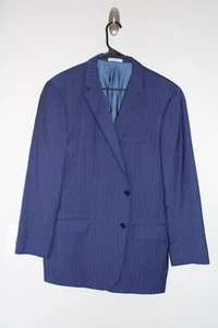 BLUE HICKEY FREEMAN 100% WOOL MILBURN SPORT COAT sz 42R pinstriped suit jacket - Picture 1 of 5