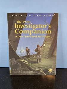 The 1920s Investigator's Campanion: A Core Game Book for Players RPG 2001 VGC - Foto 1 di 24