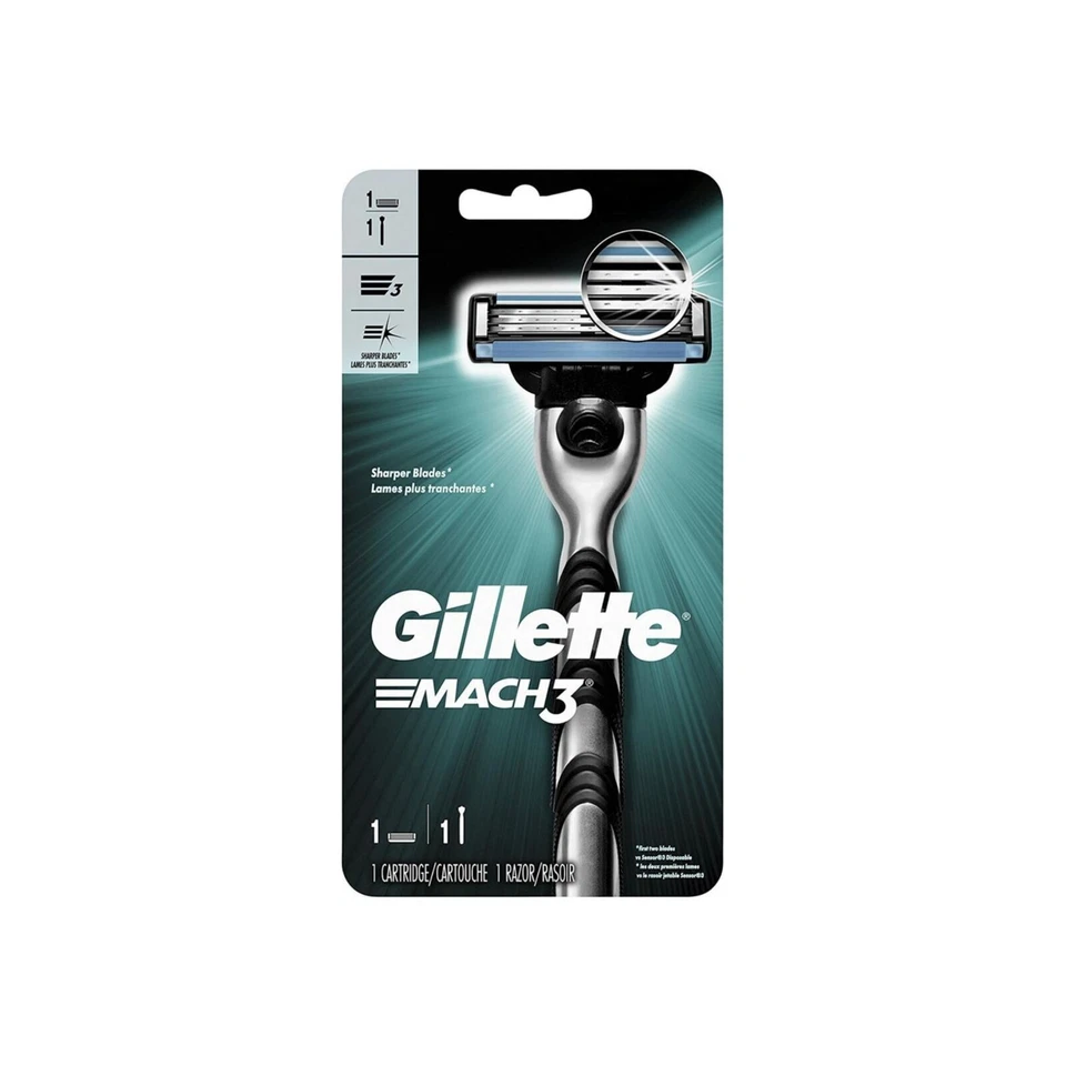 Gillette Mach 3 Cartridge Razor - Blue