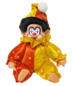 Vintage Corky Clown Monchhichi Monkey Doll California Stuffed Toys Thumb sucking - Picture 1 of 8