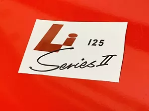 LAMBRETTA LI SERIE 2 125 95 MM X 95 MM OCHENBLUT ROT UND SCHWARZ AUFKLEBER AUFKLEBER - Bild 1 von 3