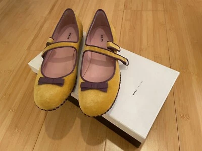 Zapatos casuales Marc Jacobs para mujer de terciopelo amarillo asqueroso talla 38 Foto 1 de 4