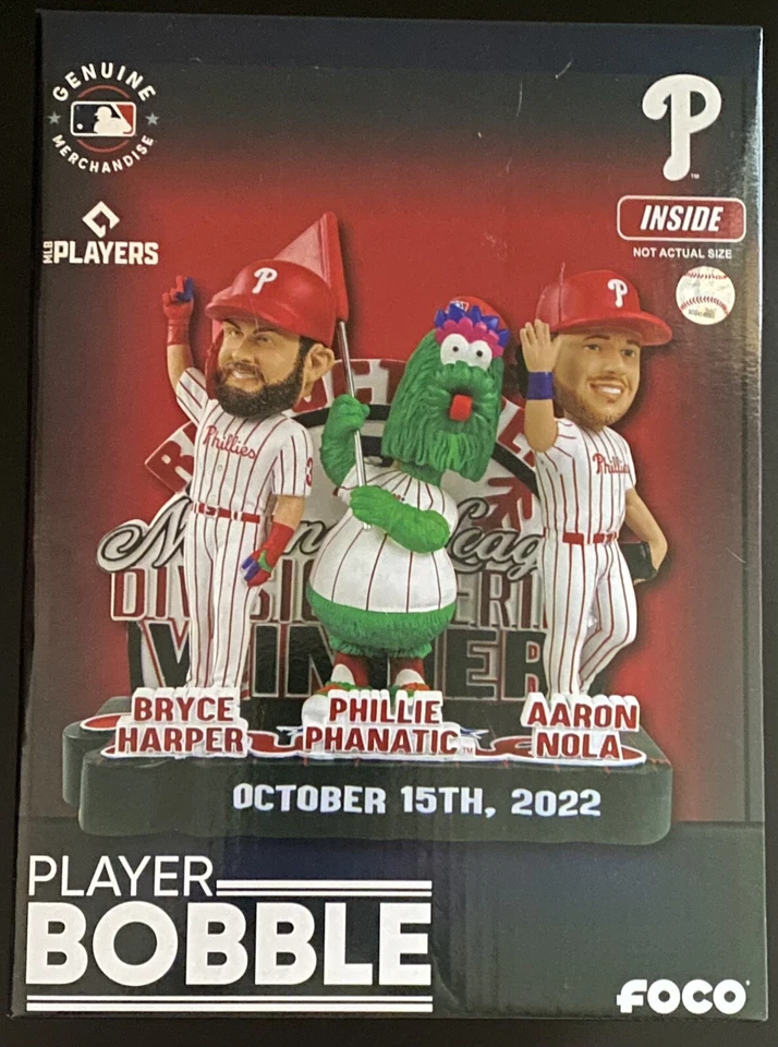 Philadelphia Phillies 2022 NLDS Winners Red October Mini Bobblehead Scene #/222 - Image 1 of 1