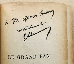 1919 ENVOI dédicace (à Georges Suarez) GEORGES CLEMENCEAU : LE GRAND PAN - Picture 1 of 4