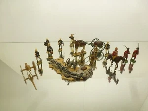 LOT of TIN ARMY FIGURES + FIELDGUNS HORSE etc - GOOD CONDITION - Imagen 1 de 12