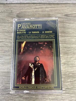 Luciano Pavarotti in Concert Cassette Tape Rigoletto La Traviata La Boheme - Image 1 of 4