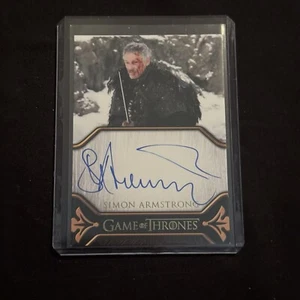 Simon Armstrong As Qhorin Halfhand Game Of Thrones Legends The Realm Auto Card - Picture 1 of 3