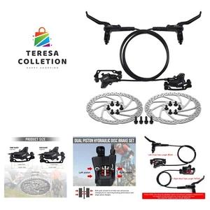 1 Pair MTB Disc Brake Set, Hydraulic Disc Brake Kit with 160mm Rotors, Left F... - Picture 1 of 7
