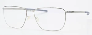 IC! BERLIN Brille Khamseen Chrome Glanz Viereck Leicht Flexibel Fein Dünn M L - Picture 1 of 7