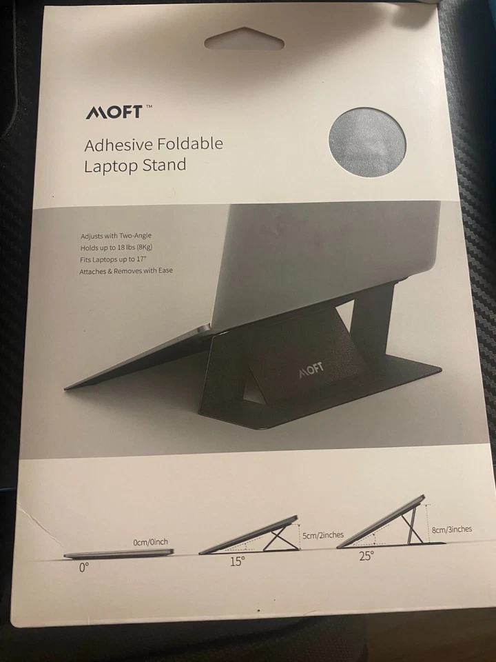 MOFT Laptop Stand MacBook Adhesive Adjustable Foldable fits Laptop to 17" - Image 1 of 1