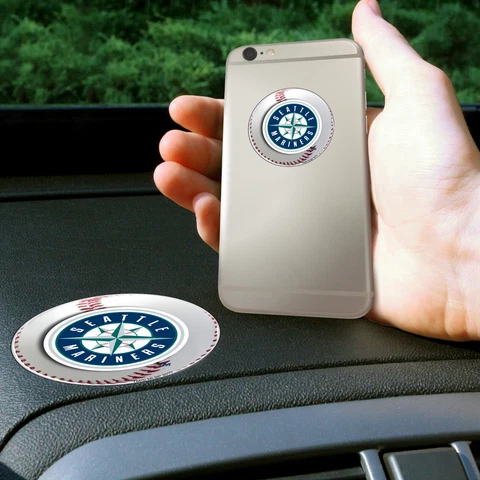Fanmats MLB Seattle Mariners Get a Grip Cell Phone Grip Thick Polymer Stickers Cover