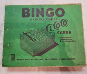 Vintage Bingo (A Luxury Edition) - Milton Bradley Company - No. 4111 - 1940s - Picture 1 of 3