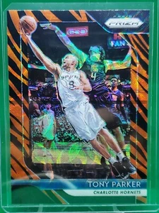 2018-19 Panini Prizm TONY PARKER Tiger Stripe Scope Orange Black #10 Spurs - Picture 1 of 8
