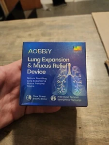 Aobbiy Lung Expansion Mucus Relief Device Hand Held Breathing Trainers Sealed - Picture 1 of 6