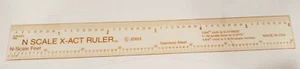 N Scale 6" Clear Flexible Polyester Comparator Specialty Tool & Ruler   USA - Picture 1 of 2