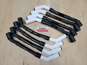 Tons Sleeved Ceramic LS Spark Plug Wire Set Corvette Camaro GMC Sierra Silverado - Picture 1 of 7
