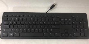 Dell Canadian Black USB Slim Keyboard KB113P Fast Shipping - Picture 1 of 3
