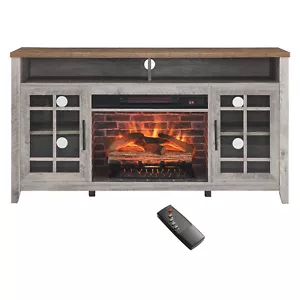 TV Stand Media Console Entertainment Center w/Electric Fireplace for Living Room - Picture 1 of 8