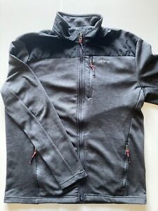 Orvis Poly/Nylon Full Zip Jacket - Black/Grey - Medium