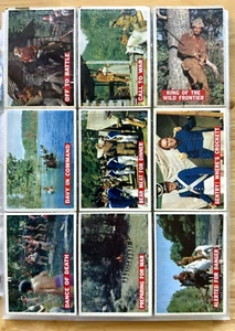 1958 TOPPS DISNEY DAVY CROCKETT ORANGE BACK COMPLETE SET OF 80 CARDS G TO VG - Picture 1 of 20