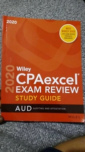 2020 CPA exceel  AUD Exam Review Study Guide By Wiley - Photo 1 sur 5
