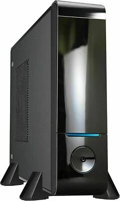 NEW Linkworld Black Mini-ITX Media Center HTPC Desktop/Tower PC Case w/ 200W PSU - Image 1 of 4