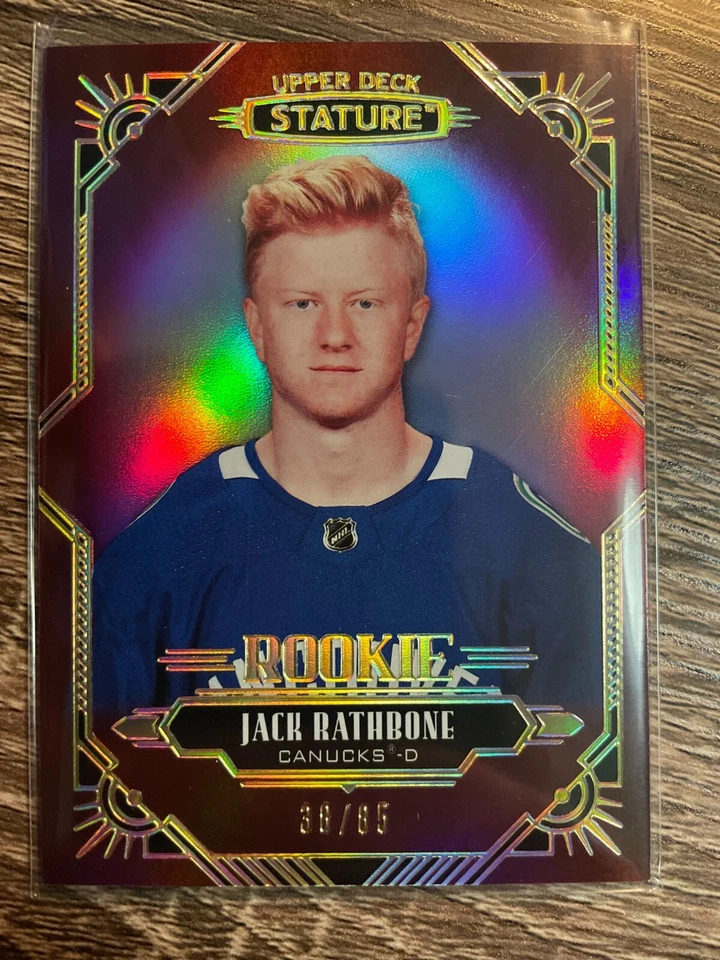 JACK RATHBONE 2020-21 Upper Deck Stature RED Rookie #38/85 - Image 1 of 1