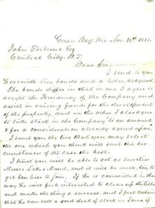 PENOBSCOT & VALLEY CHIEF MINES 1881 CUSTER DAKOTA TERRITORIUM DT ANLEIHE UND BRIEFE  - Bild 1 von 7