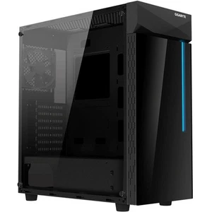 GIGABYTE C200 Midi Tower PC Black ATX micro ATX Mini-ITX Glass Plastic Steel 16. - Picture 1 of 1