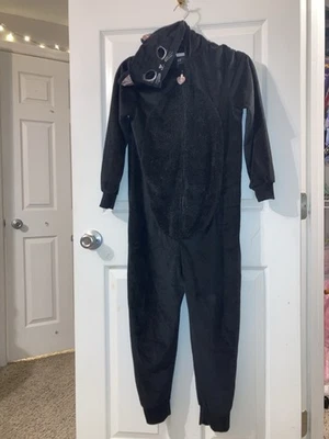 H&M Girls Black Cat Costume Jumpsuit Size 6-8 or Size 8-10 - Imagem 1 de 4