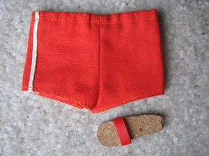 Vintage 1960 Mattel Barbie Ken #750 rosso costume da bagno sandalo - Foto 1 di 4