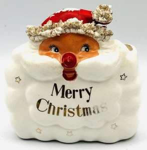 Holt Howard Spaghetti Santa Merry Christmas Planter VTG Starry EXTREMELY RARE - Picture 1 of 10