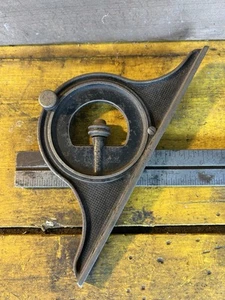Vintage Early Starrett Protractor Head for combination square Pat. 1883 12” Rule - Picture 1 of 5