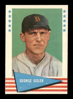1961 Fleer #78 George Sisler 近乎完好/近乎完好 + X3487128 — 第 1/3 张图片