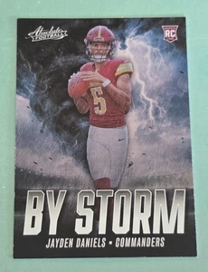 2024 Panini Absolute JAYDEN DANIELS Rookie RC By Storm Washington Commanders - Bild 1 von 2