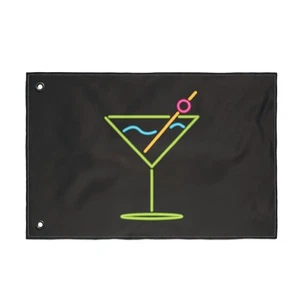 Lebendige Cocktail Flagge, doppelseitige Bar Dekor,  - Bild 1 von 17