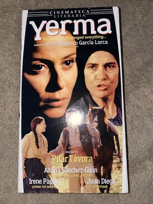 Yerma VHS 2003 Aitana Sanchez-Gijon Irene Papas - Image 1 of 3
