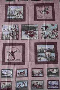 Northern Flight  ducks dogs nature panel Holly Taylor Moda  flannel fabric - Picture 1 of 1