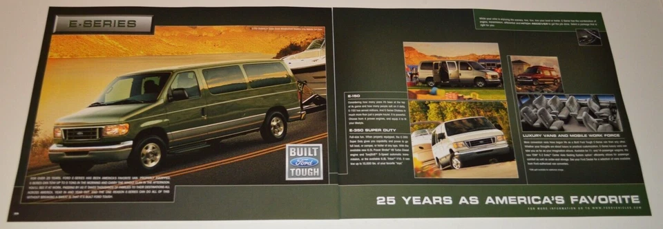 2004 FORD E150 E350 VAN REVENDEDOR ORIGINAL ANÚNCIO IMPRESSO 04 ECONÔMICO - Imagem 1 de 1