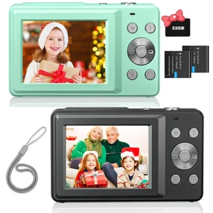 Digital Camera Anti-Shake FHD 1080P Kids Camera with 32GB Card Portable Camera - Picture 1 of 33