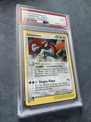 PSA 9 MINT - Salamence 19/97 (EX Dragon) Cosmos Holo Promo Pokemon Card - Image 1 of 4