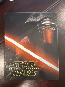 Star Wars The Force Awakens (Blu-Ray, DVD Bonus Disc Metal Case, 2016) Steelbook - Picture 1 of 1