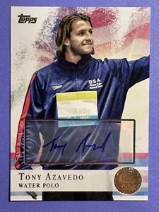 2012 Topps USA Olympic Team Autograph Tony Azavedo Gold /15 Water Polo #76 - Picture 1 of 2