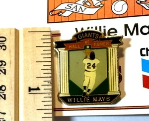 1992 SF Giants Hall Of Famer Willie Mays #24 Chevron Limited Collector Lapel Pin - Picture 1 of 4