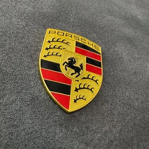 Original Porsche Wappen farbig OEM Fronthaube Motorhaube 911 Boxster Panamera - Bild 1 von 6