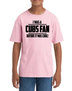 Chicago Cubs Cubs Fan Youth T-shirt Ring Spun Cotton Size XS-L Kids T-Shirt - Picture 1 of 3