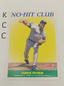 1991 Score Baseball #707 Dave Stieb Toronto Blue Jays "No-Hit Club" - Picture 1 of 2