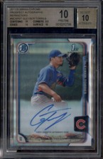 2015 Bowman Chrome Rookie Autograph Refractor Gleyber Torres RC Auto BGS 10